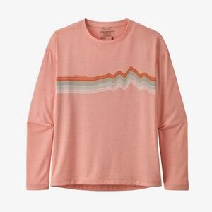 Girls Patagonia Long Sleeved Capilene Cool Shirt (Small 7/8)